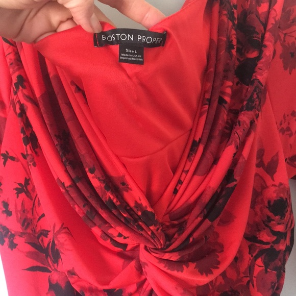 Ruched Venus stretch dress NWOT poppy red - Picture 3 of 8